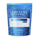 Ancient Minerals® Magnesium Bath Flakes ULTRA 1.65 lb in Pouch available at www.mvpselections.com
