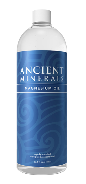 Ancient Minerals® Magnesium Oil Original 33.8 fl oz in bottle (original formula) available at www.mvpselections.com