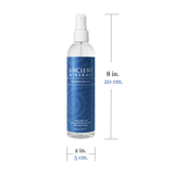 Ancient Minerals® Magnesium Oil 8 oz in spray bottle size 8L x 2D inches