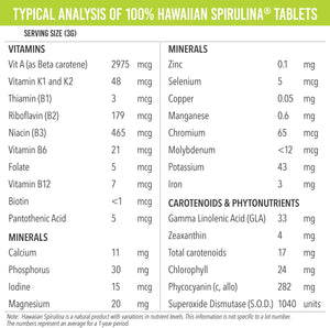Pure Hawaiian Spirulina Tablets