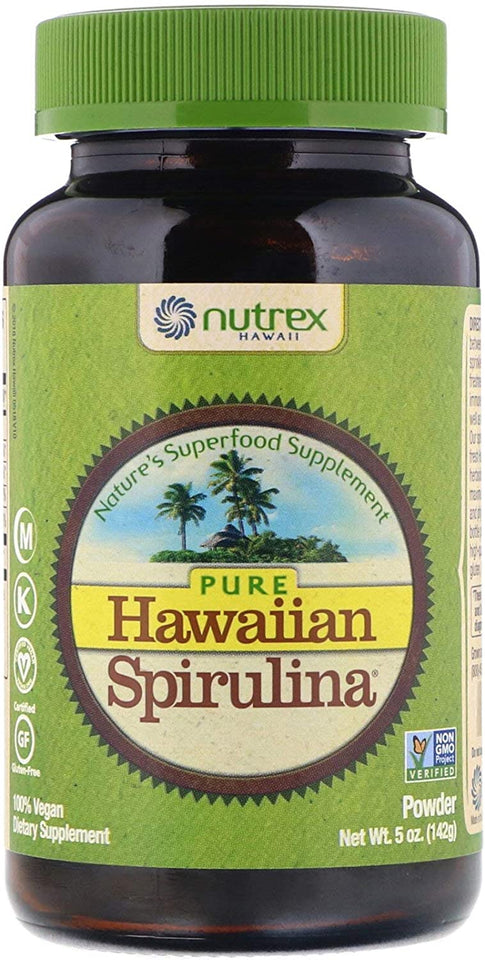 Nutrex Hawaiian Spirulina Pacifica Powder Front bottle 5 oz