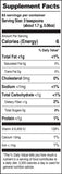 Nutrition Facts of Regular Pack Moringa Loose Leaf Tea 5 oz in Orange Pouch by GreenEarth