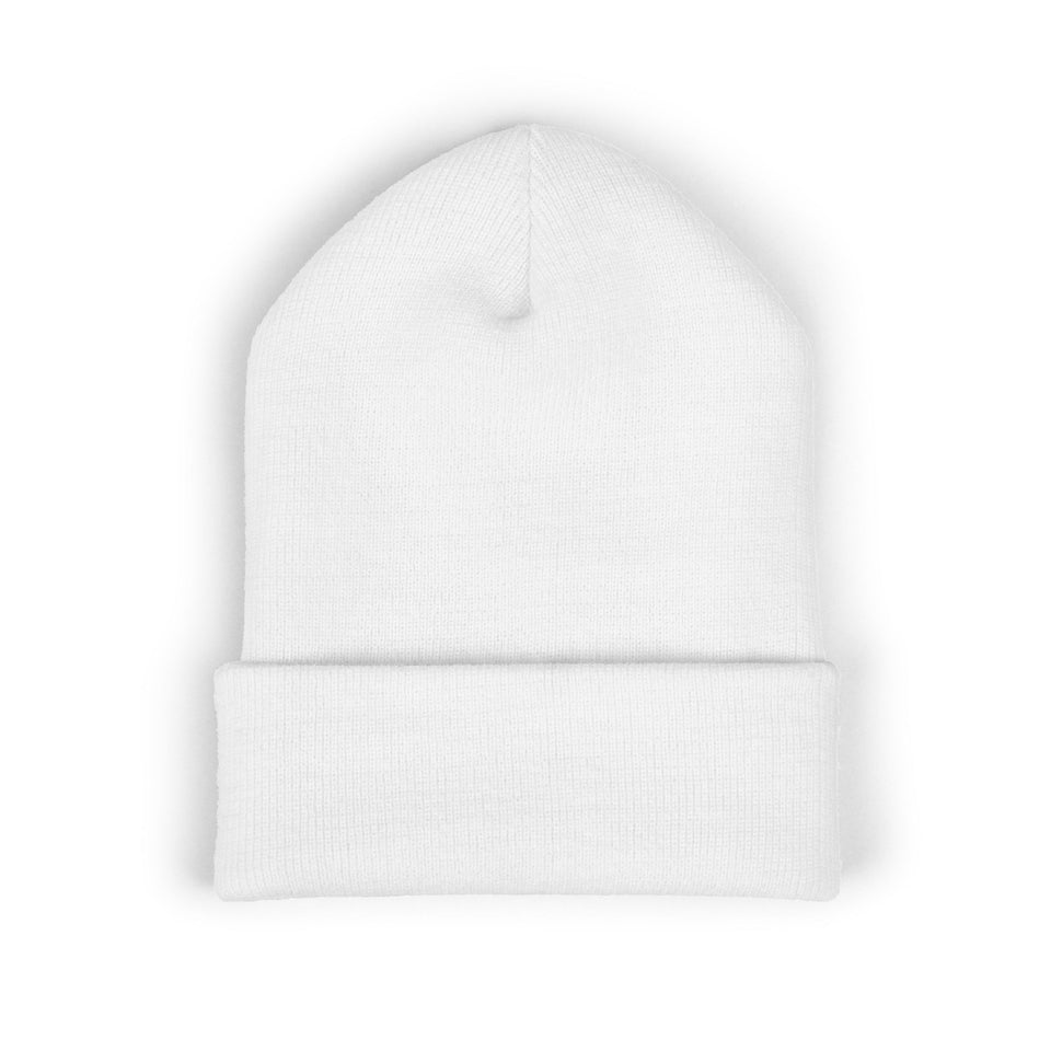 Embroidered "You Care Me" Classic Cuffed Beanie — Cozy Winter Knit Hat