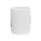 Ceramic Mug — 'Good Vibes' Colorful Emoji Coffee Cup (11oz, 15oz)