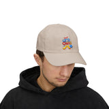 Dad Cap — "Yes! God Cares for Me" Embroidered Faith Baseball Hat