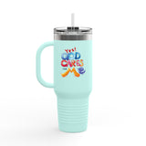 Yes! God Cares For Me 40oz Insulated Travel Mug