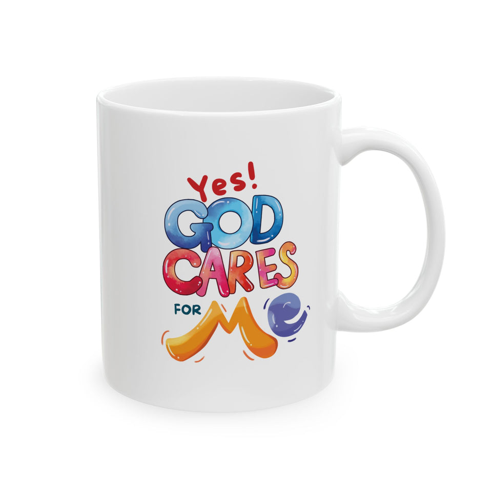 Ceramic Mug — 'Good Vibes' Colorful Emoji Coffee Cup (11oz, 15oz)