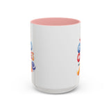 Yes! God Cares For Me Accent Coffee Mug — Inspirational Religious Coffee Mug