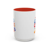 Yes! God Cares For Me Accent Coffee Mug — Inspirational Religious Coffee Mug