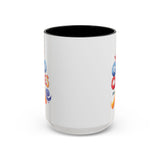 Yes! God Cares For Me Accent Coffee Mug — Inspirational Religious Coffee Mug