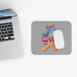 Yes! God Cares For Me Rectangle Grey Mouse Pad