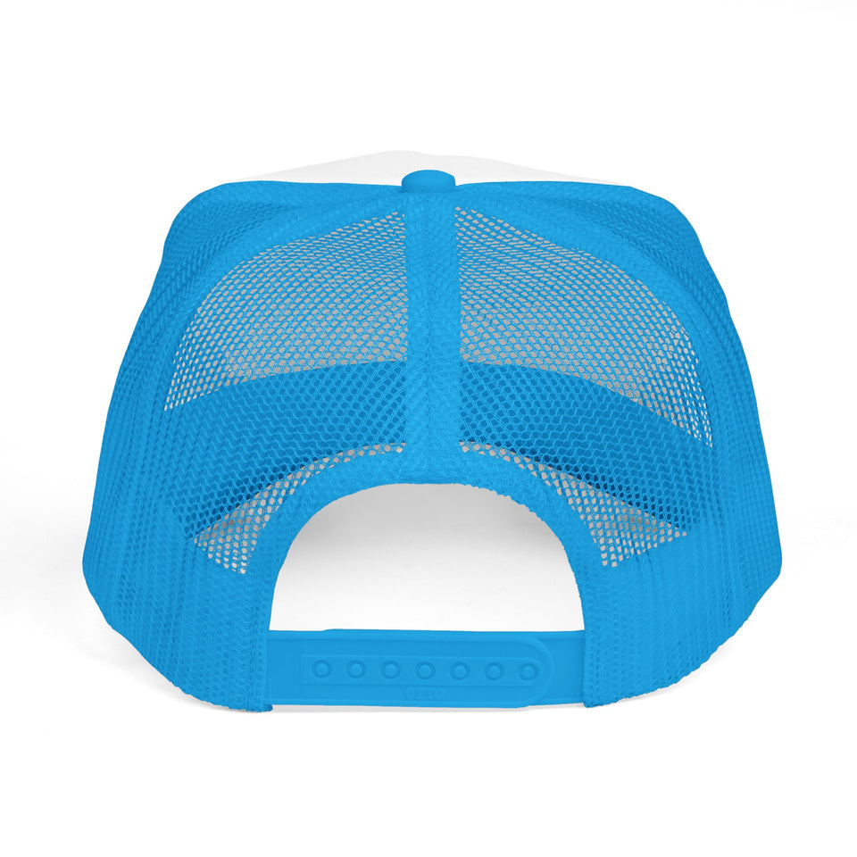 Trucker Cap — "God Cares for Me" Colorful Faith Mesh Hat