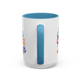 Yes! God Cares For Me Accent Coffee Mug — Inspirational Religious Coffee Mug