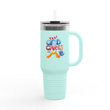 Yes! God Cares For Me 40oz Insulated Travel Mug