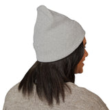 Embroidered "You Care Me" Classic Cuffed Beanie — Cozy Winter Knit Hat