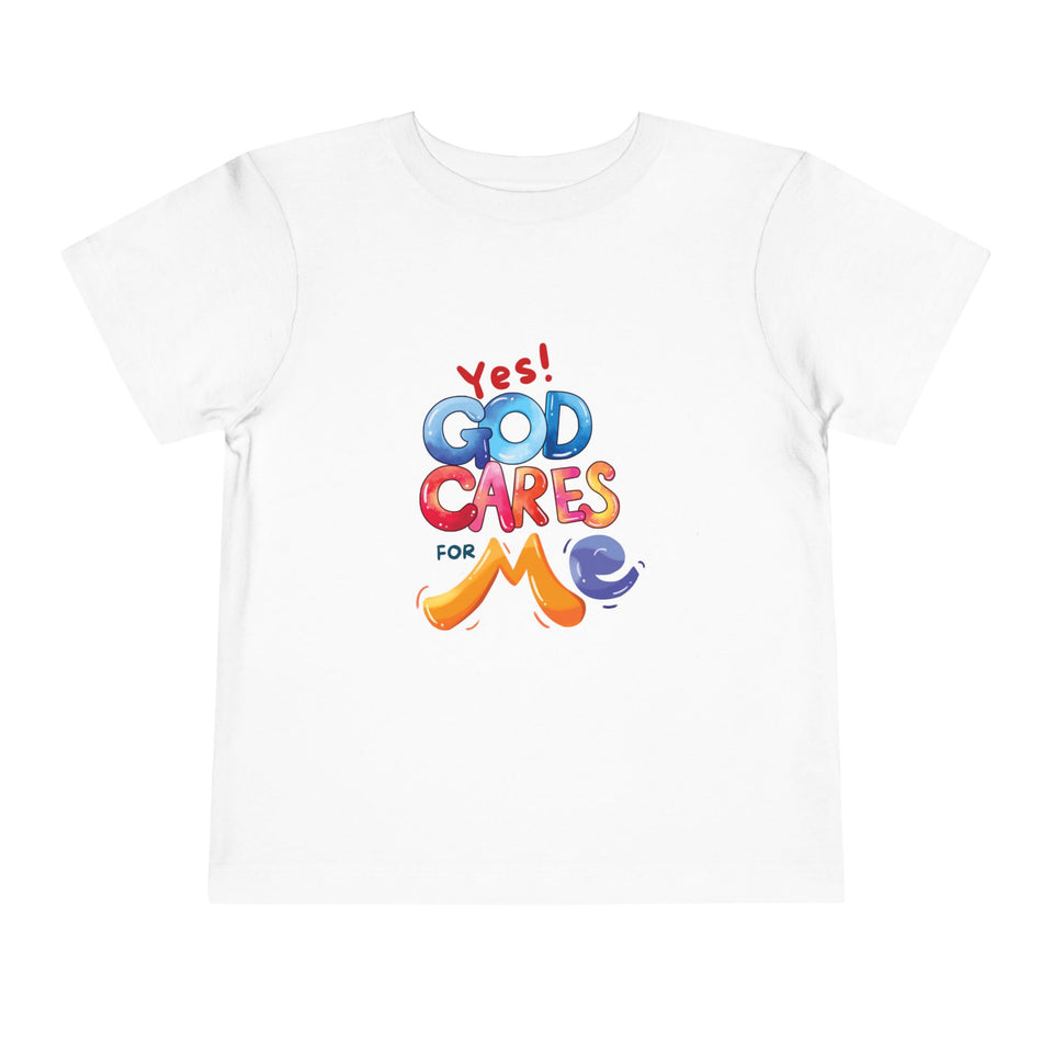 Yes! God Cares For Me Toddler Tee