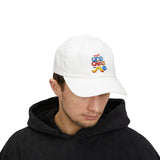 Dad Cap — "Yes! God Cares for Me" Embroidered Faith Baseball Hat