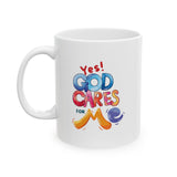 Ceramic Mug — 'Good Vibes' Colorful Emoji Coffee Cup (11oz, 15oz)