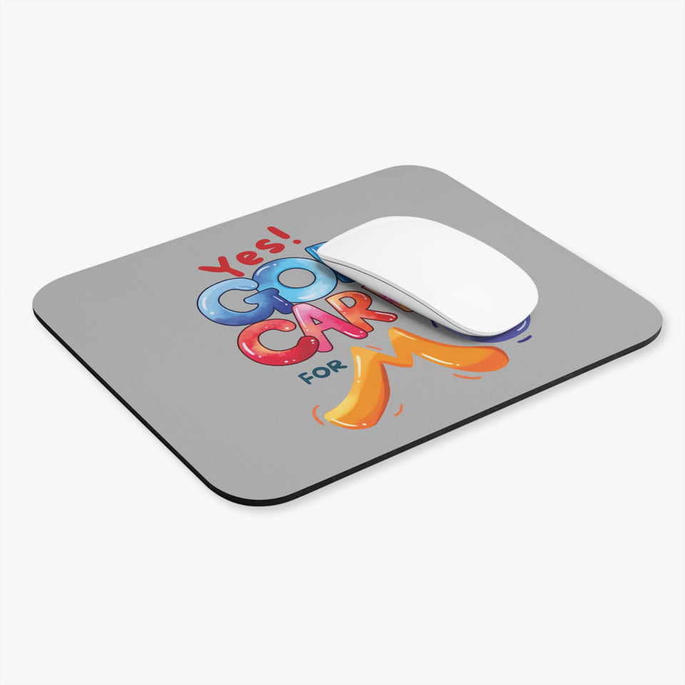 Yes! God Cares For Me Rectangle Grey Mouse Pad