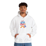 God Cares For Me Hoodie — Colorful Positive Faith Sweatshirt