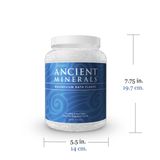 Ancient Minerals® Magnesium Bath Flakes 4 lb in Jar  7.75 L x 5.5 D in available at www.mvpselections.com