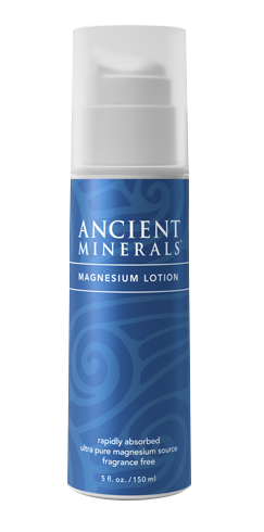 Ancient Minerals® Magnesium Lotion 5 fl oz in airless pump bottle available at www.mvpselections.com