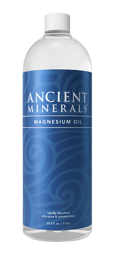 Ancient Minerals® Magnesium Oil Original 33.8 fl oz in bottle (original formula) available at www.mvpselections.com