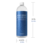 Ancient Minerals® Magnesium Oil Original 33 fl oz in  bottle size 10L x 4.25D inches