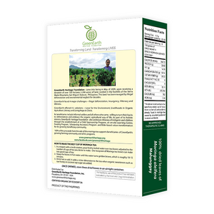 Back View Classic Small Pack Moringa Loose Leaf Tea 3.5 oz in Box by GreenEarth