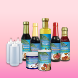 Soy-Free Coconut-based Condiments + Easy Squeeze 12 oz Bottles Set of 10