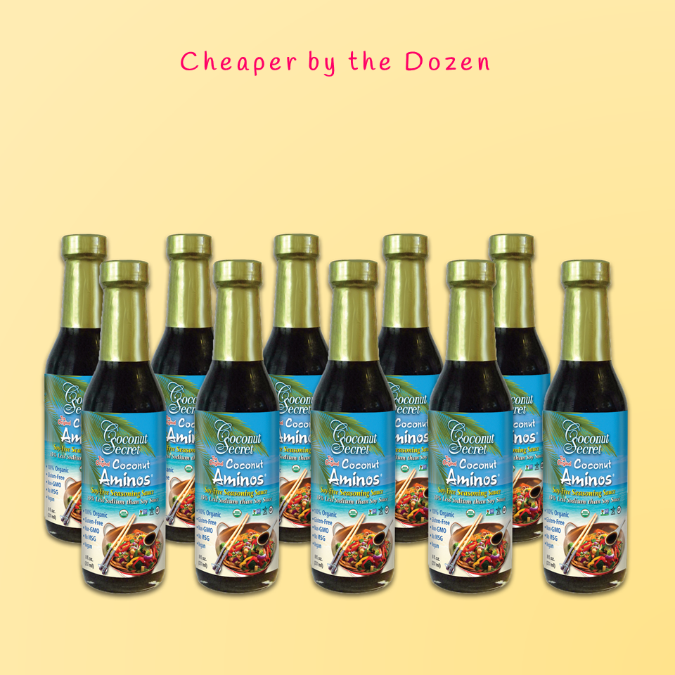 Coconut Aminos Soy-Free Organic Seasoning 8 oz., 1 Dozen at $4.23pc