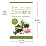 Hawaiian Spirulina Book by Gerald R. Cysewski, Ph. D book size 8.5 x 5.5 inches