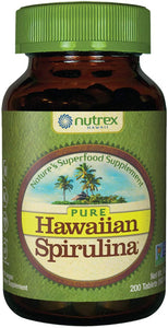 Nutrex Hawaiian Spirulina Pacifica Front bottle of 200 tablets count